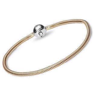 9 karat slange armbånds tilbud til  charms fra Christina, 16 cm køb det billigst hos Guldsmykket.dk her